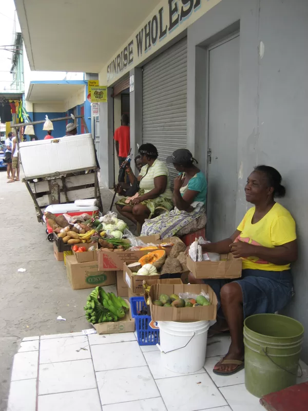 Ladies selling their goodies